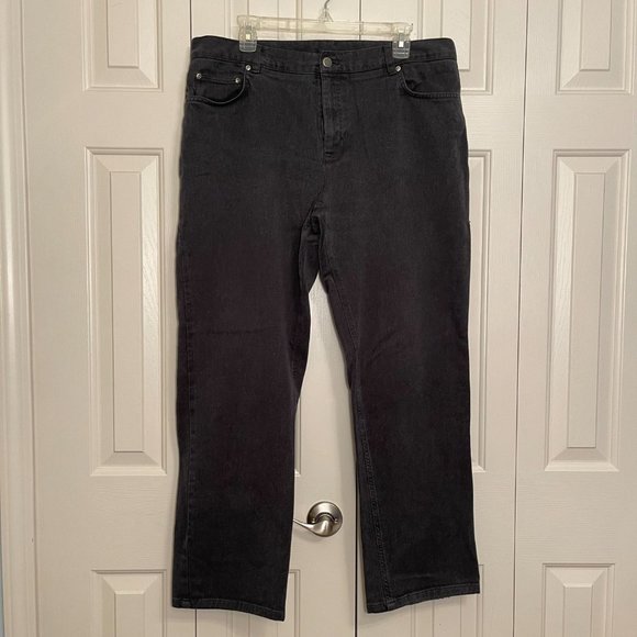JONES NEW YORK Sport Black Denim Jeans Stretch High Rise Plus Size 16 - Picture 2 of 13